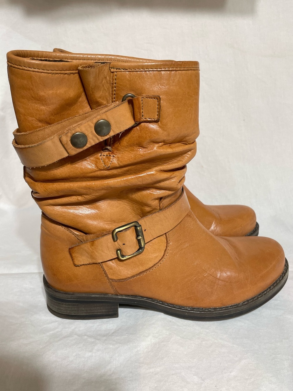 Eric Michael Laguna Boho Buckle Slouch Boots Sz. 38